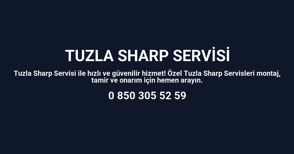 Tuzla Sharp Servisi
